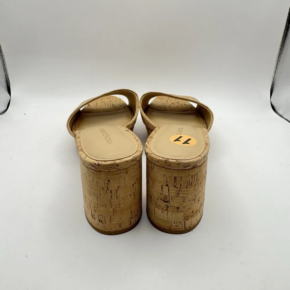 Veronica Beard Dali Platform Sandal‎ Natural Cork Women's Size 11 M VERO CUOIO